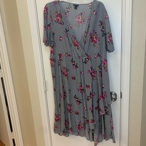 Cute striped and floral dress